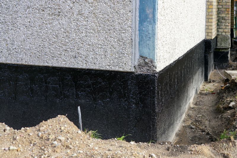 Waterproofing Sealant on Foundation